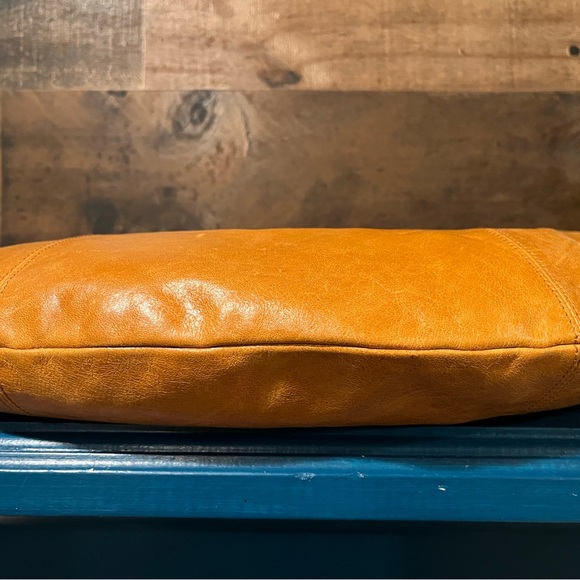 HOBO International Cognac Color Slouch Shoulder Bag Tan Orange Purse Leather - Picture 5 of 7